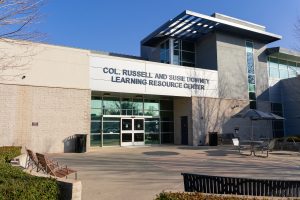 Col. Russel and Susie Downey Learning Resource Center Entrance