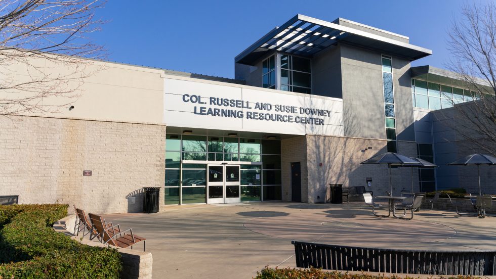 Col. Russel and Susie Downey Learning Resource Center Entrance