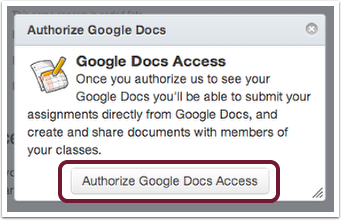 Google Docs Access authorize check