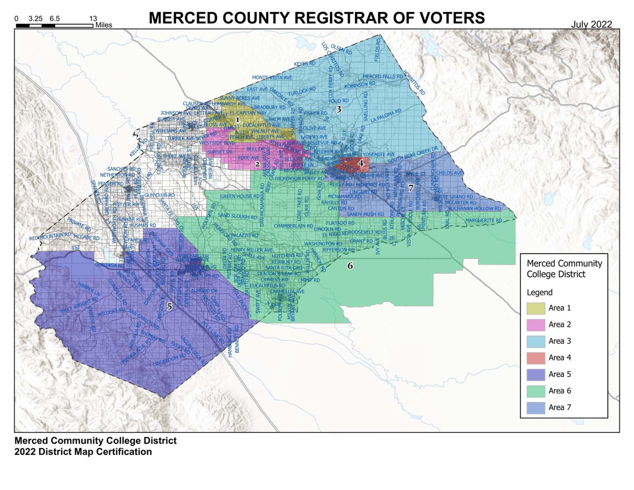 District maps merced college