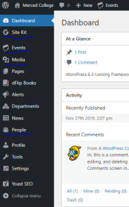 wordpress dashboard toolkit