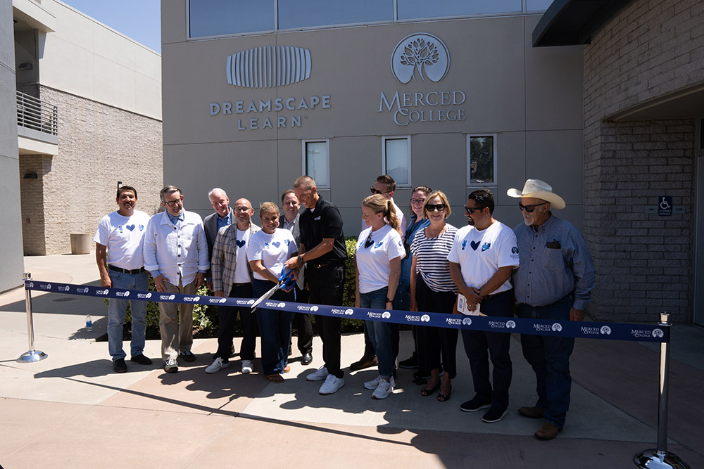 Dreamscape Learn ribbon cutting at Merced College
